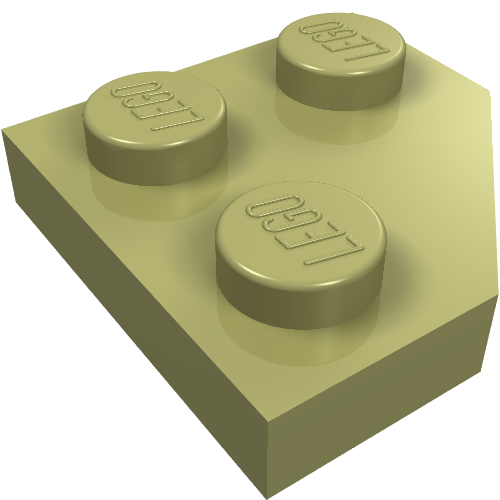Part 26601 - Wedge, Plate 2 x 2 Cut Corner - De BrickPlaats
