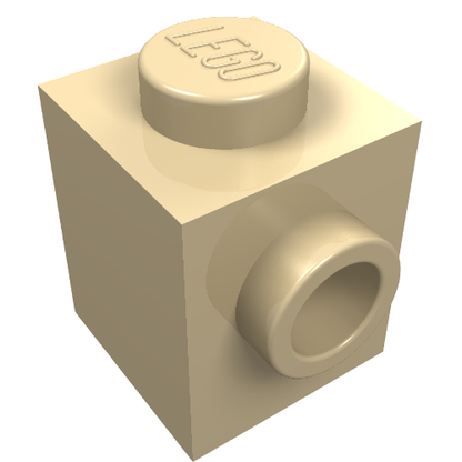 Part 26604 - Brick, Modified 1 x 1 with Studs on 2 Sides, Adjacent - De BrickPlaats