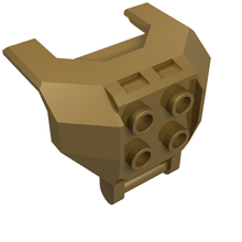 Part 27167 - Large Figure Armor, Chest with 4 Studs and Bar Handle - De BrickPlaats