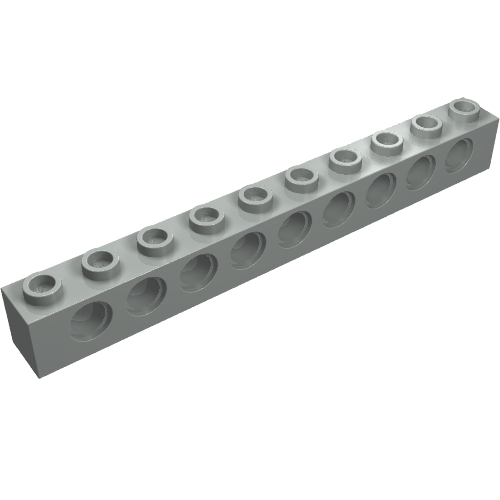 Part 2730 - Technic, Brick 1 x 10 with Holes - De BrickPlaats
