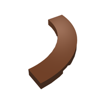 Part 27507 - Tile, Round Corner 4 x 4 Macaroni Wide - De BrickPlaats