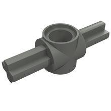 Part 27940 - Technic, Axle and Pin Connector Hub with 2 Axles - De BrickPlaats