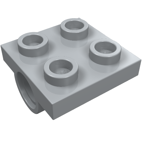 Part 2817 - Plate, Modified 2 x 2 with Pin Holes - De BrickPlaats