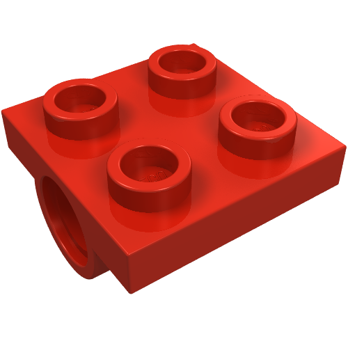 Part 2817 - Plate, Modified 2 x 2 with Pin Holes - De BrickPlaats
