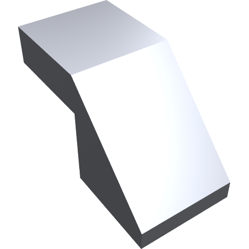 Part 28192 - Slope 45 2 x 1 with Cutout without Stud - De BrickPlaats