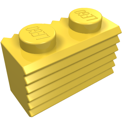 Part 2877 - Brick, Modified 1 x 2 with Grille / Fluted Profile - De BrickPlaats