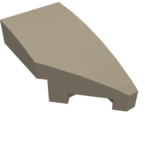 Part 29119 - Wedge 2 x 1 x 2/3 Right - De BrickPlaats