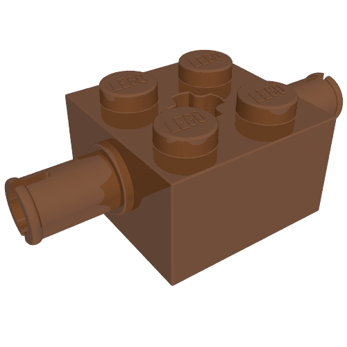 Part 30000 - Brick, Modified 2 x 2 with Pins and Axle Hole - De BrickPlaats