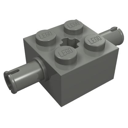 Part 30000 - Brick, Modified 2 x 2 with Pins and Axle Hole - De BrickPlaats