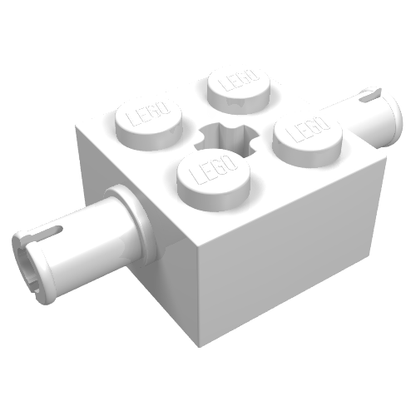 Part 30000 - Brick, Modified 2 x 2 with Pins and Axle Hole - De BrickPlaats