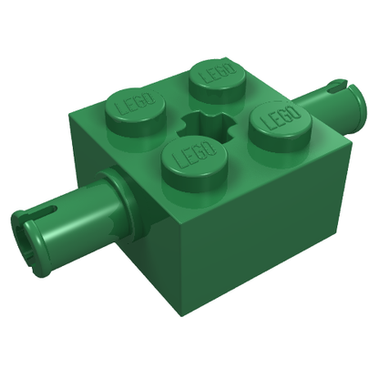 Part 30000 - Brick, Modified 2 x 2 with Pins and Axle Hole - De BrickPlaats