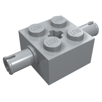 Part 30000 - Brick, Modified 2 x 2 with Pins and Axle Hole - De BrickPlaats