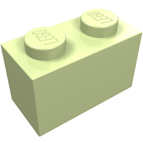 Part 3004 - Brick 1 x 2 - De BrickPlaats