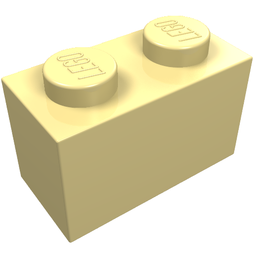 Part 3004 - Brick 1 x 2 - De BrickPlaats