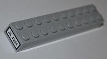 Part 3006pb008 - Brick 2 x 10 with 'JL 4201' Pattern on End (Sticker) - Set 4201 - De BrickPlaats