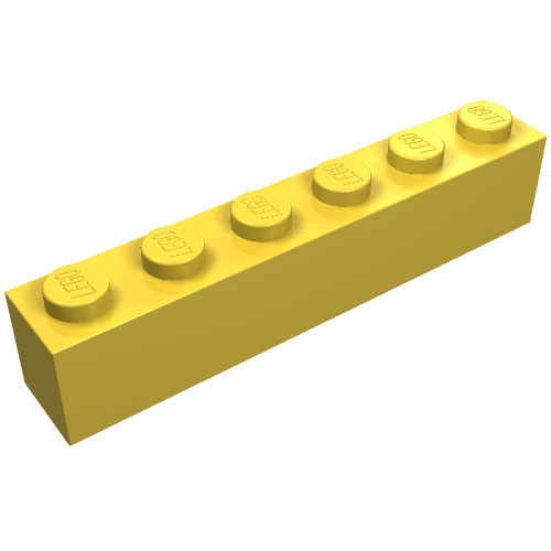 Part 3009 - Brick 1 x 6 - De BrickPlaats