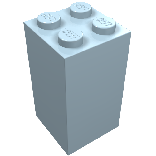 Part 30145 - Brick 2 x 2 x 3 - De BrickPlaats