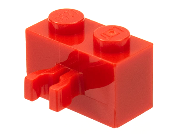 Part 30237u - Brick, Modified 1 x 2 with Clip (Vertical Grip) (Undetermined Type) - De BrickPlaats