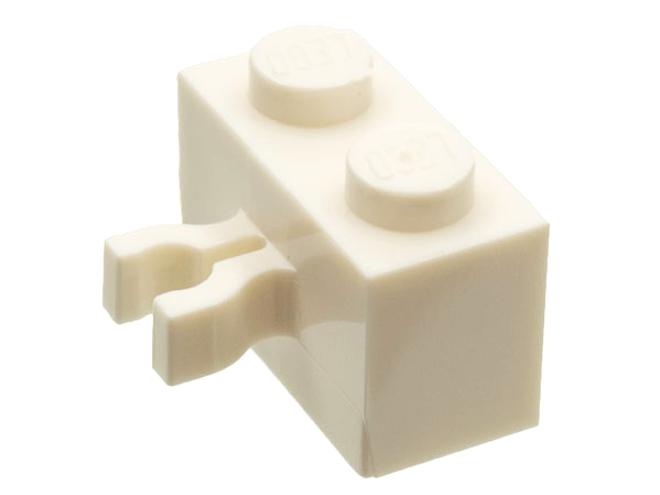 Part 30237u - Brick, Modified 1 x 2 with Clip (Vertical Grip) (Undetermined Type) - De BrickPlaats