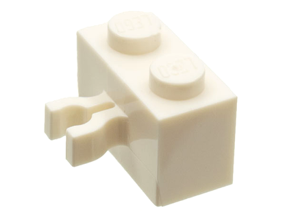 Part 30237u - Brick, Modified 1 x 2 with Clip (Vertical Grip) (Undetermined Type) - De BrickPlaats