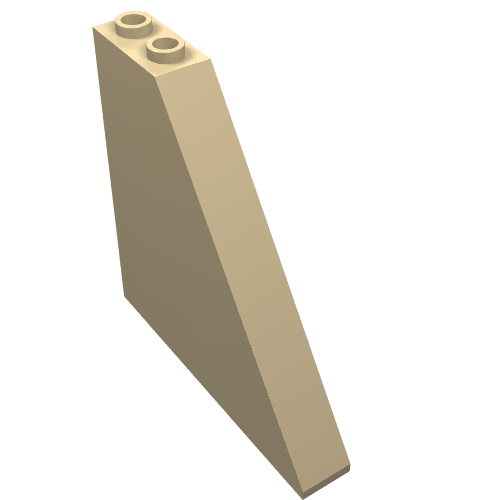 Part 30249 - Slope 55 6 x 1 x 5 without Bottom Stud Holders - De BrickPlaats