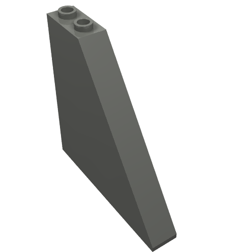 Part 30249 - Slope 55 6 x 1 x 5 without Bottom Stud Holders - De BrickPlaats