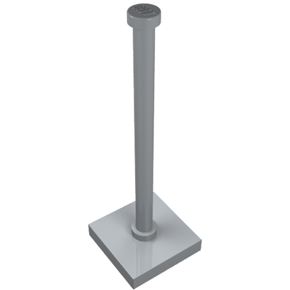 Part 30256 - Support 2 x 2 x 5 Bar on Tile Base with Solid Stud and Stop Ring - De BrickPlaats