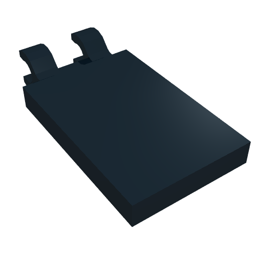 Part 30350b - Tile, Modified 2 x 3 with 2 Open O Clips - De BrickPlaats