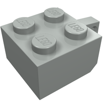 Part 30389a - Hinge Brick 2 x 2 Locking with 1 Finger Vertical without Axle Hole - De BrickPlaats