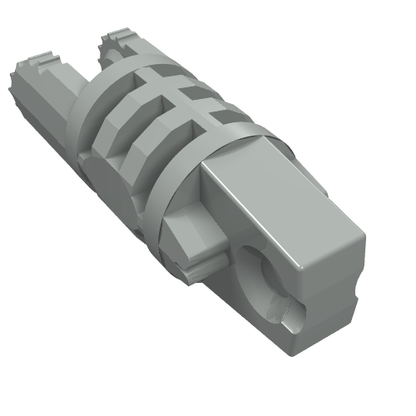 Part 30554a - Hinge Cylinder 1 x 3 Locking with 1 Finger and 2 Fingers on Ends, without Hole - De BrickPlaats