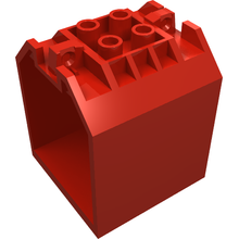 Part 30639 - Container, Box Open Ended 4 x 4 x 4 with 1 Locking Hinge Finger on Each End - De BrickPlaats