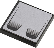 Part 3068pb0374 - Tile 2 x 2 with Double Air Vent on Silver Background Pattern (Sticker) - Set 8647 - De BrickPlaats