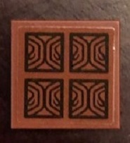 Part 3068pb1265 - Tile 2 x 2 with Parquet Style Tiles Pattern (Sticker) - Set 71043 - De BrickPlaats