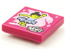 Part 3068pb1542 - Tile 2 x 2 with BeatBit Album Cover - Ballerina and Swan Pattern - De BrickPlaats