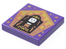 Part 3068pb1740 - Tile 2 x 2 with HP Chocolate Frog Card Rowena Ravenclaw Pattern - De BrickPlaats
