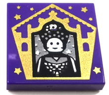 Part 3068pb1750 - Tile 2 x 2 with HP Chocolate Frog Card Seraphina Picquery Pattern - De BrickPlaats