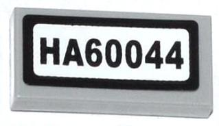 Part 3069pb0307 - Tile 1 x 2 with 'HA60044' Pattern (Sticker) - Set 60044 - De BrickPlaats