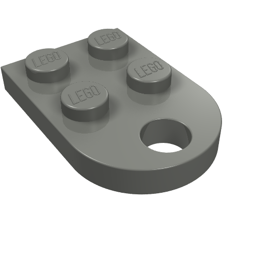 Part 3176 - Plate, Modified 2 x 3 with Hole - De BrickPlaats