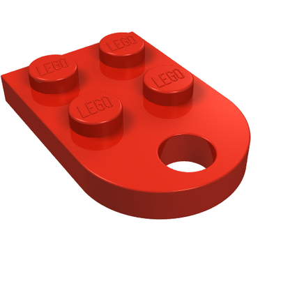 Part 3176 - Plate, Modified 2 x 3 with Hole - De BrickPlaats