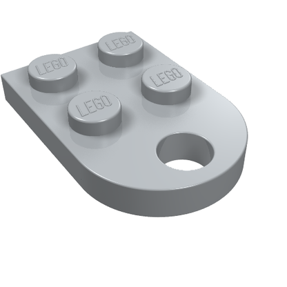 Part 3176 - Plate, Modified 2 x 3 with Hole - De BrickPlaats