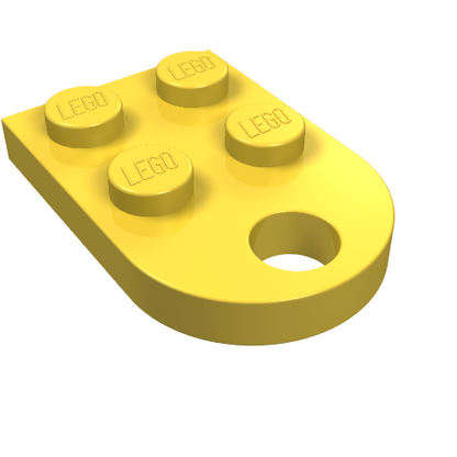 Part 3176 - Plate, Modified 2 x 3 with Hole - De BrickPlaats