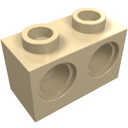 Part 32000 - Technic, Brick 1 x 2 with Holes - De BrickPlaats