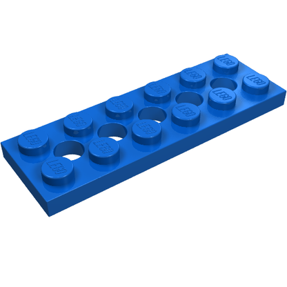 Part 32001 - Technic, Plate 2 x 6 with 5 Holes - De BrickPlaats