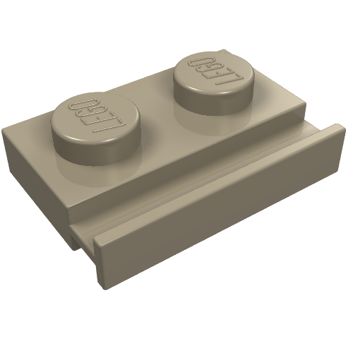 Part 32028 - Plate, Modified 1 x 2 with Door Rail - De BrickPlaats