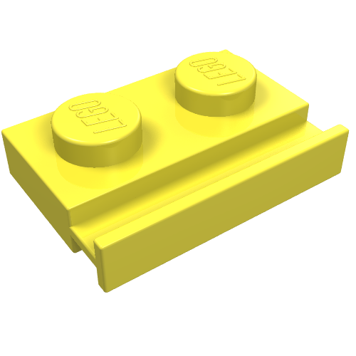 Part 32028 - Plate, Modified 1 x 2 with Door Rail - De BrickPlaats