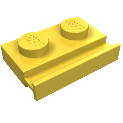Part 32028 - Plate, Modified 1 x 2 with Door Rail - De BrickPlaats