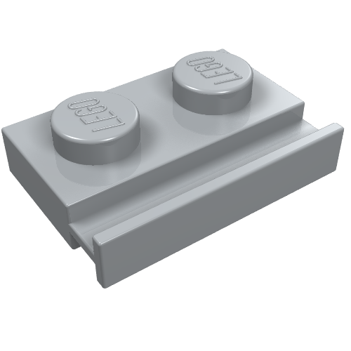 Part 32028 - Plate, Modified 1 x 2 with Door Rail - De BrickPlaats