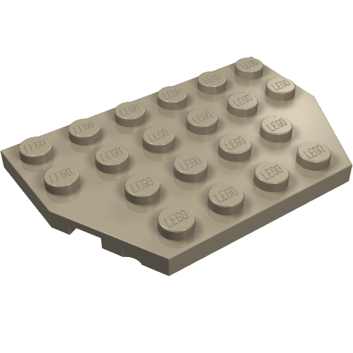 Part 32059 - Wedge, Plate 4 x 6 Cut Corners - De BrickPlaats