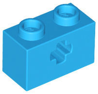 Part 32064 - Technic, Brick 1 x 2 with Axle Hole - De BrickPlaats