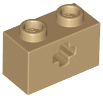 Part 32064 - Technic, Brick 1 x 2 with Axle Hole - De BrickPlaats
